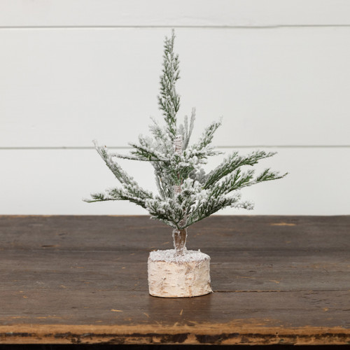 11.75" SNOWY TIMBERLINE BIRCH TREE