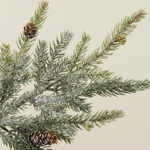17.5" WHITE SPRUCE PICK W/ MINI PINECONES