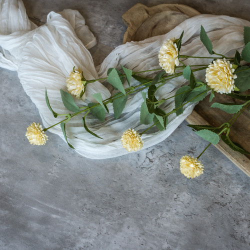 34" YELLOW MUM SPRAY