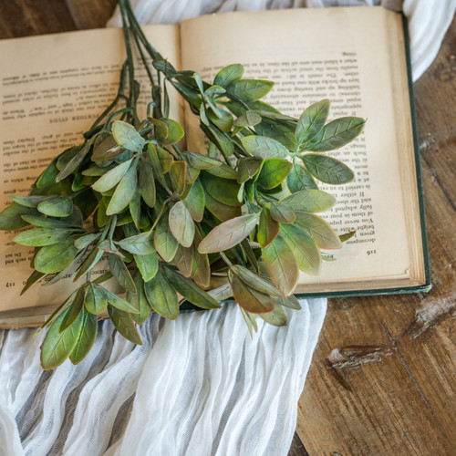 13.75" RUST TIPPED LEAF BUSH