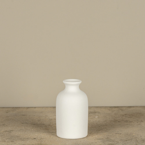 5.75" WHITE BUD VASE