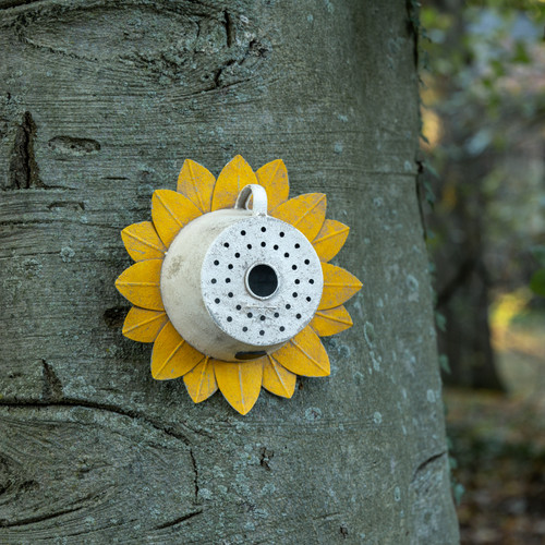 SUNFLOWER WALL BIRDHOUSE