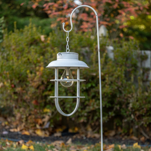 AGED WHITE HANGING LIGHT