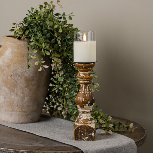 10.5" STEPHANIE PILLAR CANDLE HOLDER