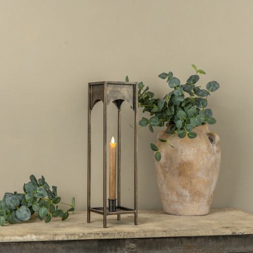 18" LORRAINE TAPER CANDLE LANTERN