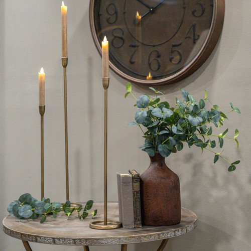 20.25" GOLD NEWTON TAPER CANDLESTICK