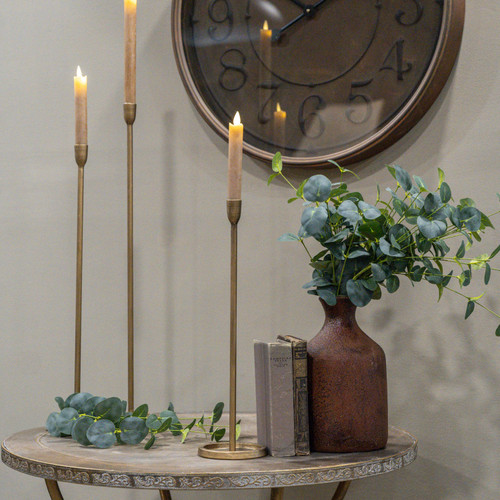 16.25" GOLD NEWTON TAPER CANDLESTICK