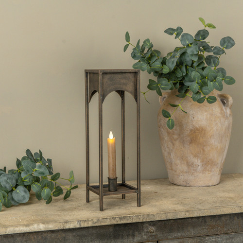 15" LORRAINE TAPER CANDLE LANTERN