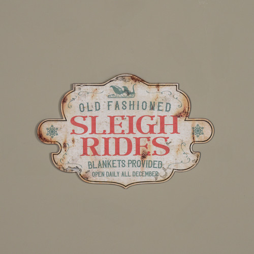 17" SLEIGH RIDES SIGN