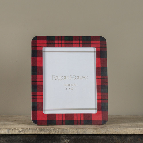8" X 10" RED GINGHAM PHOTO FRAME