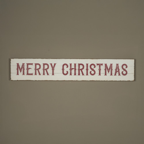 63.5" HORIZONTAL RED MERRY CHRISTMAS SIGN