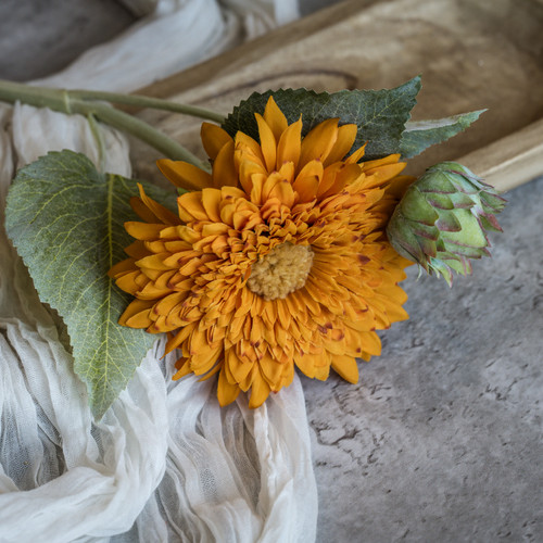 18.25" ORANGE SUNFLOWER SPRAY