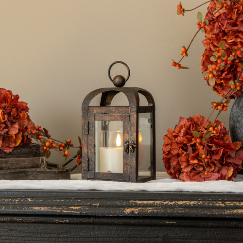 8.5" BRONZE ARCHED LANTERN