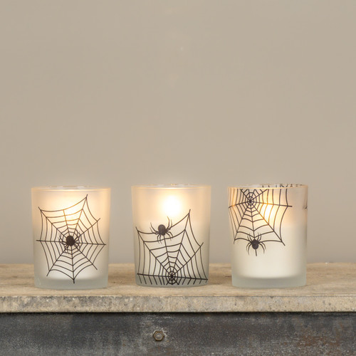 SET/3 SPIDER WEB GLASS HURRICANES