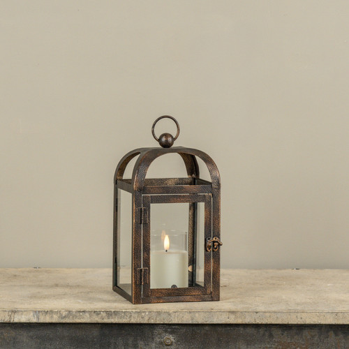 10.75" BRONZE ARCHED LANTERN