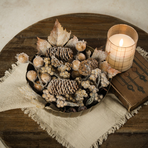 FROSTED WOODLAND BOWL FILLER