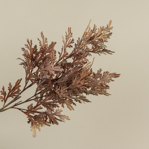 32" BROWN CORAL FERN SPRAY