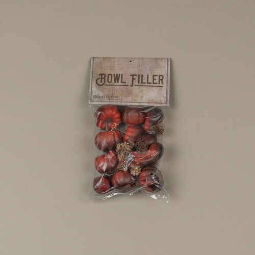 MINI RED PUMPKIN BOWL FILLER