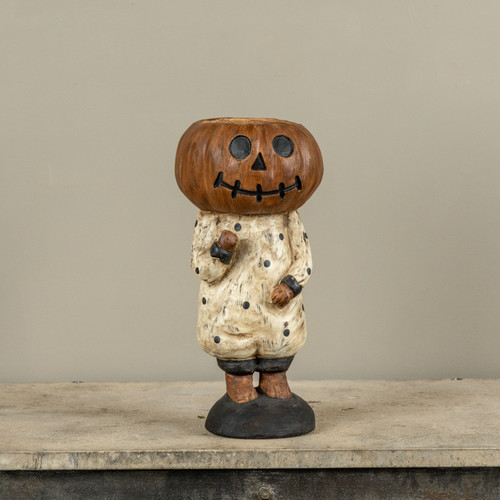 PUMPKIN GIRL IN DRESS CANDY DISH