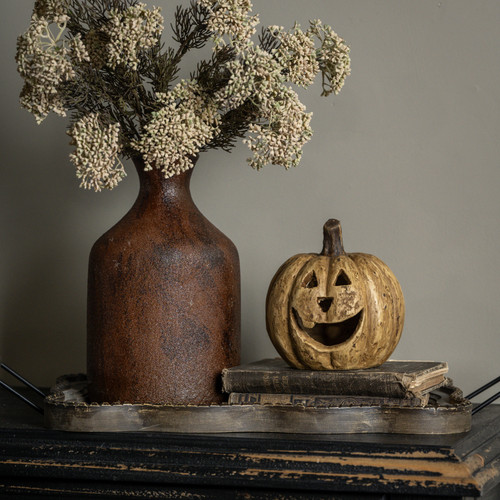 5.5" BEIGE BIG MOUTH PUMPKIN