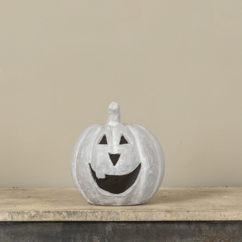 8" GREY BIG MOUTH PUMPKIN