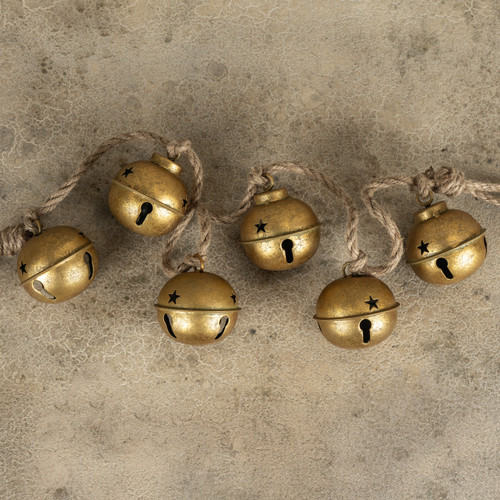 45.75" GOLD BELL GARLAND