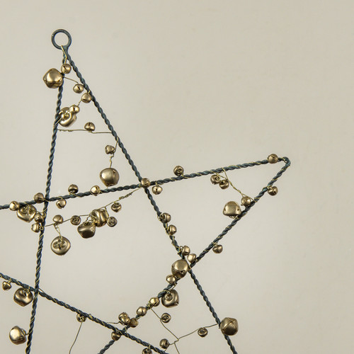 WIRE & BALL STAR ORNAMENT