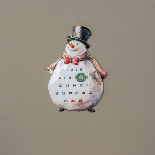 SNOWMAN MAGNETIC COUNTDOWN TO CHRISTMAS SIGN