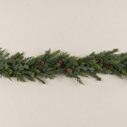 5' JUNIPER & PINECONE GARLAND