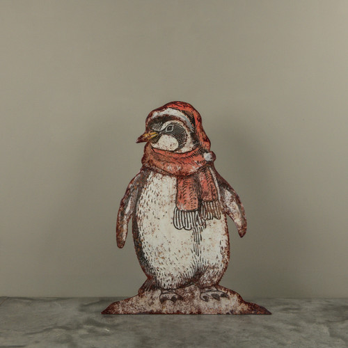 34" PENGUIN W/ SCARF METAL DUMMY BOARD