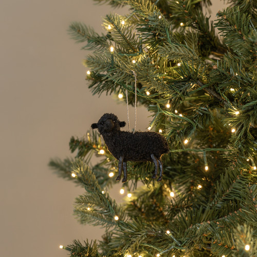 3.75" BLACK SHEEP ORNAMENT