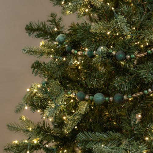 6' EMERALD BEADED GARLAND