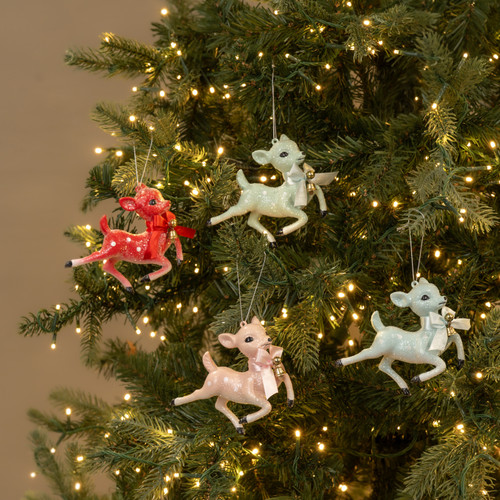 SET/ 4 BOXED VINTAGE REINDEER