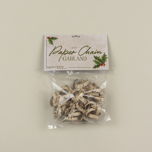 6' MUSIC SHEET NOTES PAPER CHAIN GARLAND