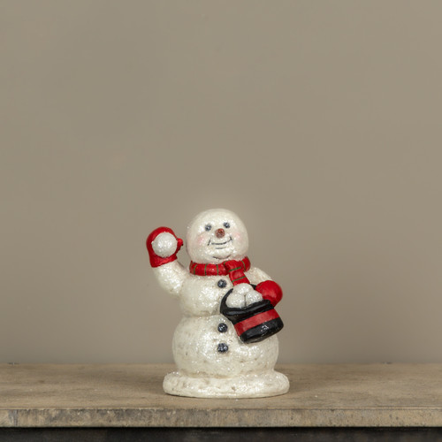 8" SNOWBALL FIGHT SNOWMAN