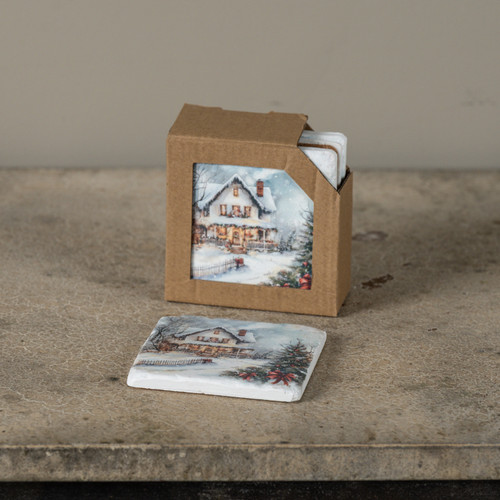 SET/4 HOLIDAY HOUSE COASTERS