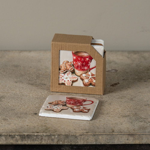 SET/4 COOKIES & COFFEE COASTERS