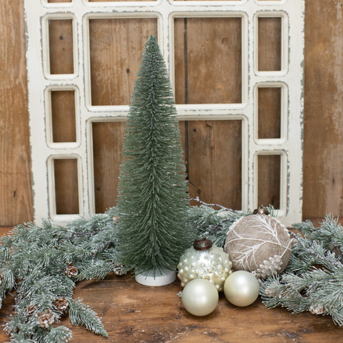 15" FADED GREEN BOTTLEBRUSH TREES