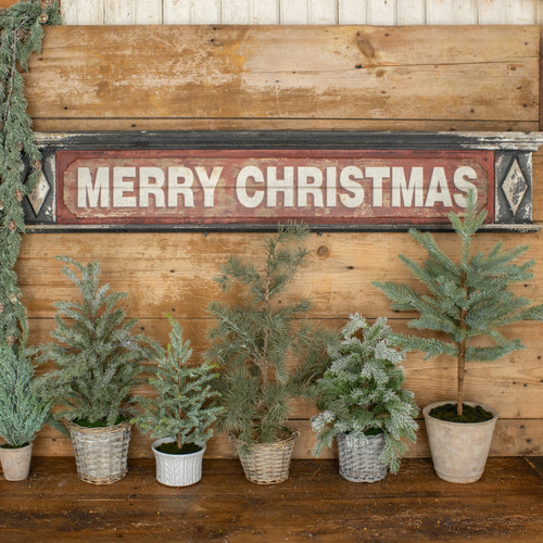 48" RED MERRY CHRISTMAS SIGN