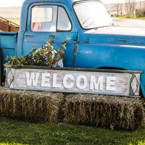 WELCOME WOOD SIGN