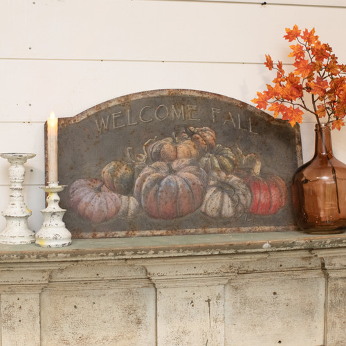 16" WELCOME FALL SIGN