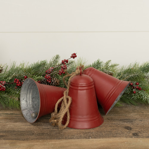 29" RED HANGING BELLS
