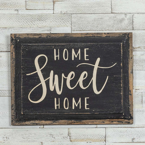 HOME SWEET HOME WOOD PLAQUE