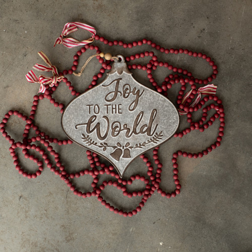 JOY TO THE WORLD ORNAMENT PLAQUE