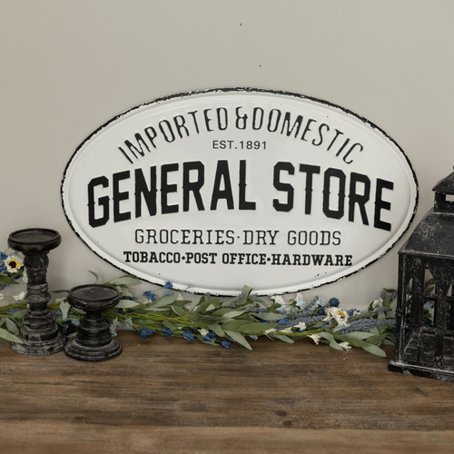 OVAL GENERAL STORE SIGN