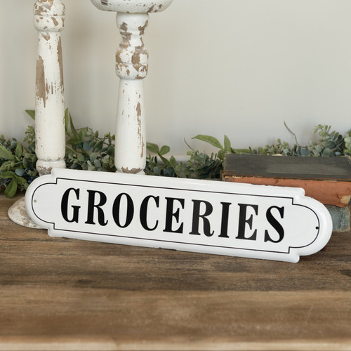 17.5" GROCERIES SIGN