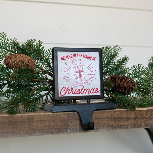 SNOWMAN STOCKING HOLDER