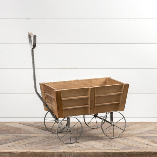 WOOD SLAT WAGON