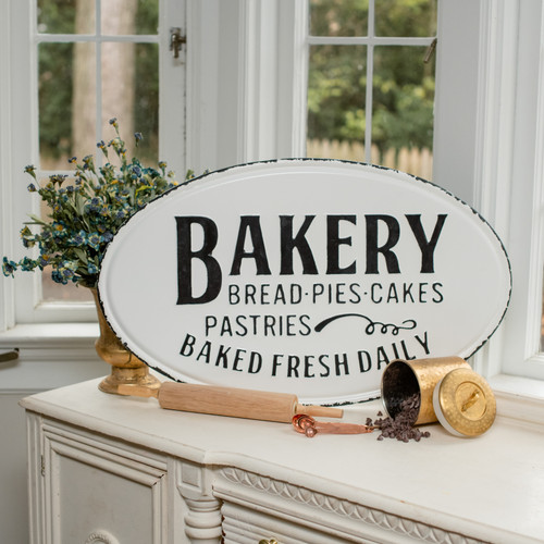 OVAL BAKERY SIGN