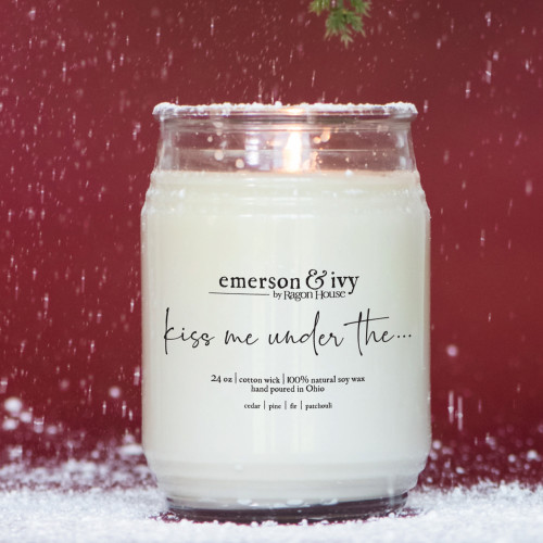 24oz KISS ME UNDER THE... SOY CANDLE